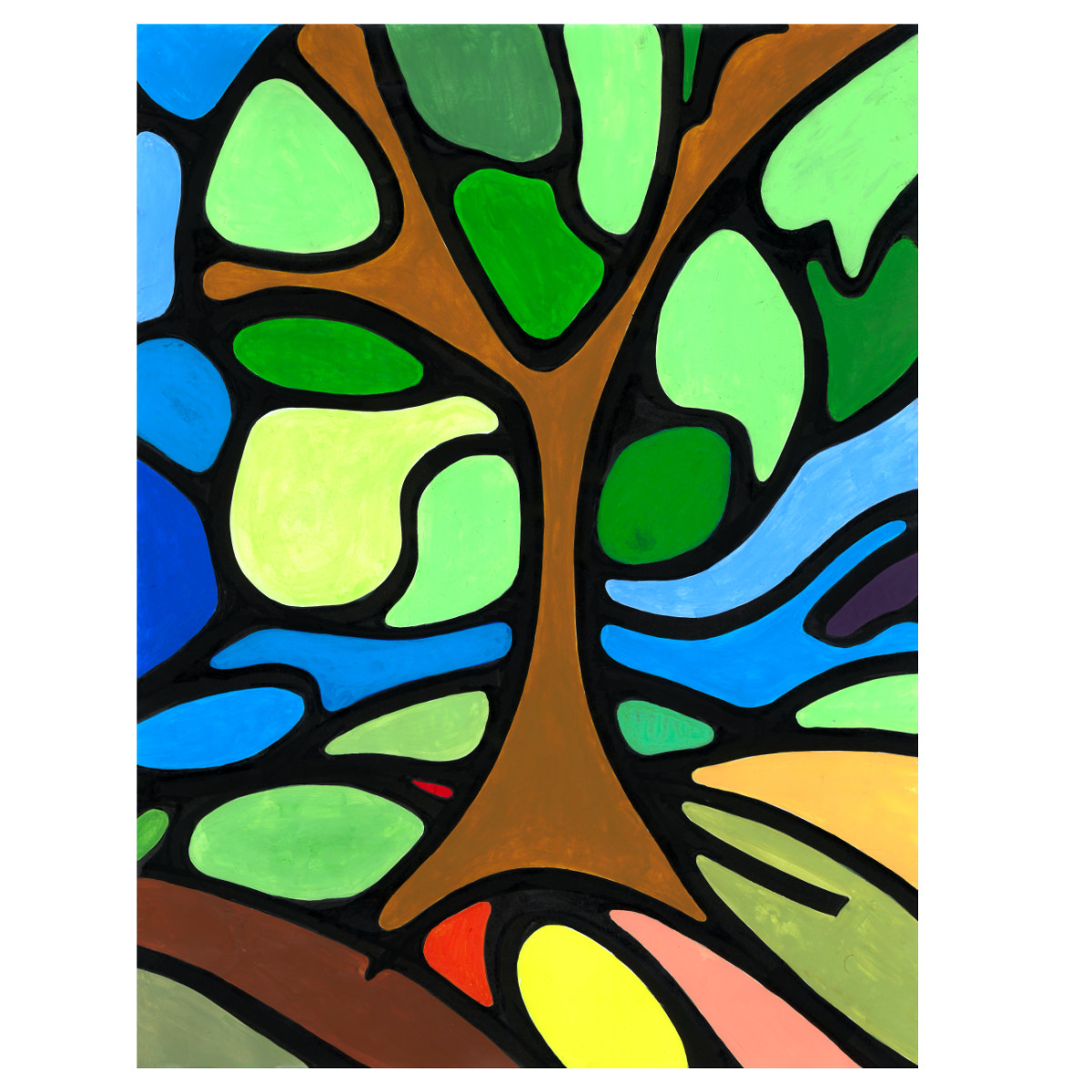 sans titre 
 2000-01. Encre pigmentée, acrylique et encre de chine sur papier. 21 x 29.7 cm. 
2000 – Dominique Vial