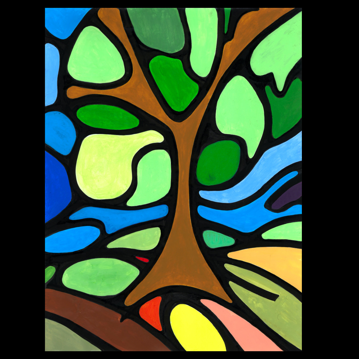 sans titre 
 2000-01. Encre pigmentée, acrylique et encre de chine sur papier. 21 x 29.7 cm. 
2000 – Dominique Vial