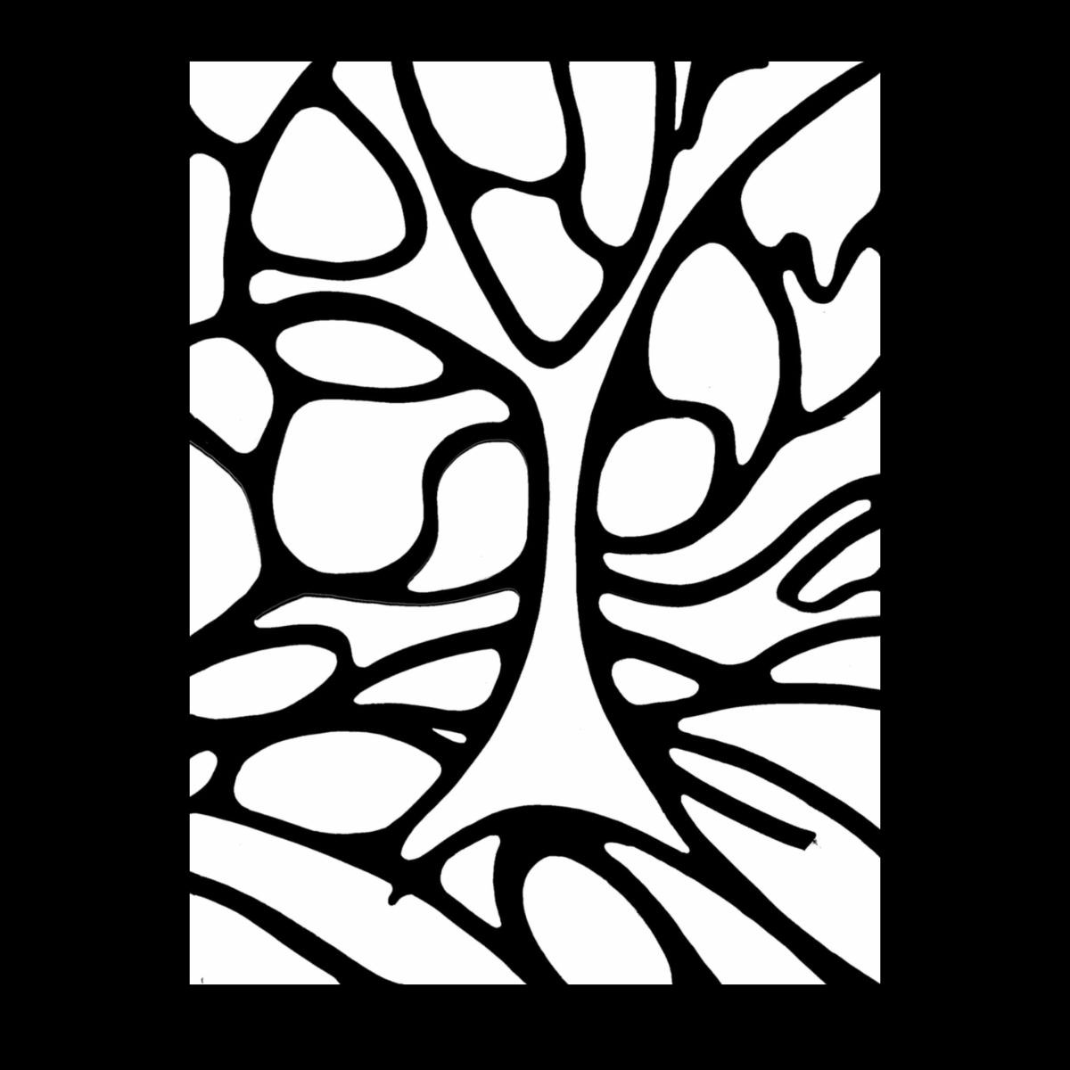 Arbre 1. Encre de chine sur papier. 21 x 29.7 cm. 
2000 – Dominique Vial