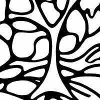 Arbre 1. Encre de chine sur papier. 21 x 29.7 cm. 
2000 – Dominique Vial