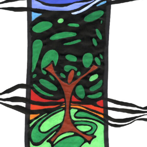 

Arbre 2
 
 &ndash; Peinture acrylique et encre de chine sur papier &ndash;  &ndash; 2000