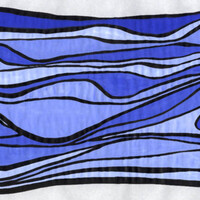 Ciel bleus. Peinture acrylique et encre de chine sur papier. 29.7 x 21 cm. 
2000 – Dominique Vial