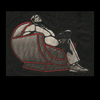 Coppola. Encre de chine et encre à alcool sur papier journal. . 
2000 – Dominique Vial