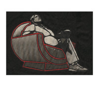 Coppola. Encre de chine et encre à alcool sur papier journal. . 
2000 – Dominique Vial