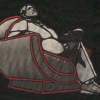 Coppola. Encre de chine et encre à alcool sur papier journal. . 
2000 – Dominique Vial