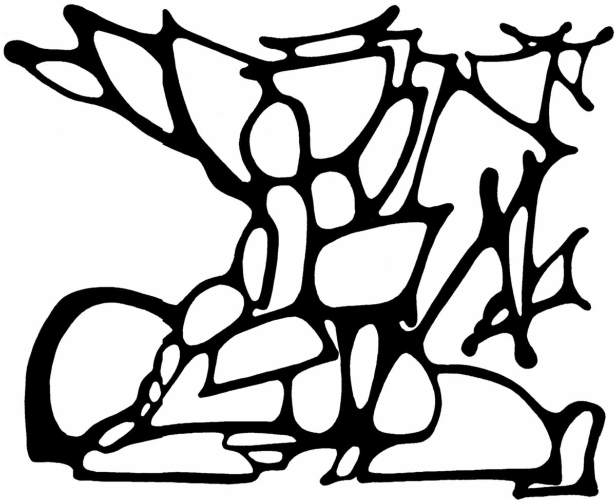 sans titre 
 2000-08. Encre de chine sur papier. 29.7 x 21 cm. 
2000 – Dominique Vial