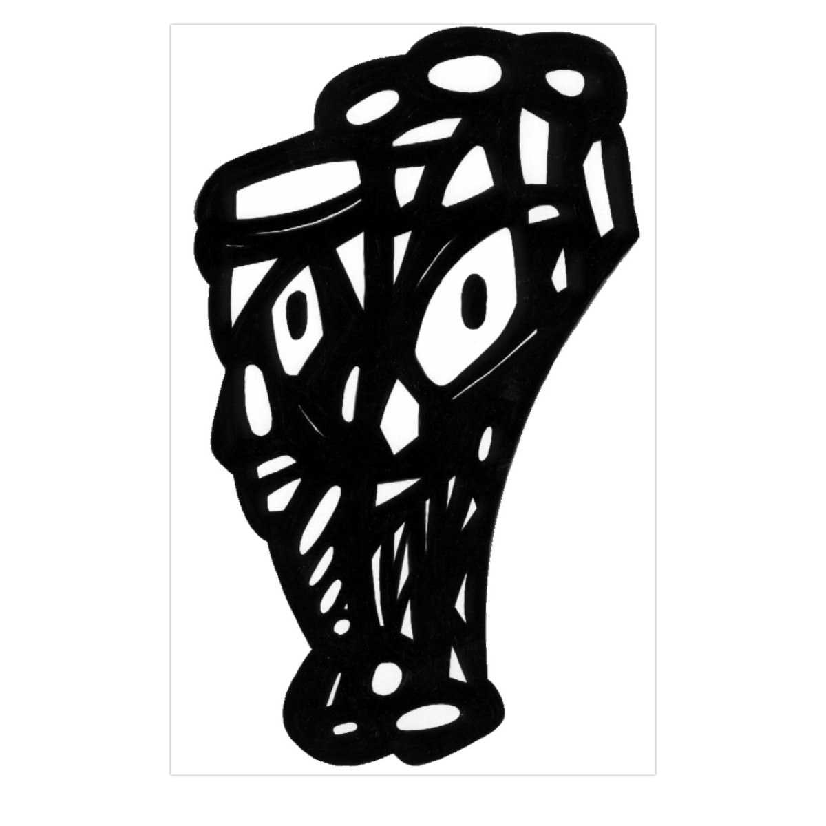 sans titre 
 2001-02. Encre de chine sur papier. . 
2001 – Dominique Vial