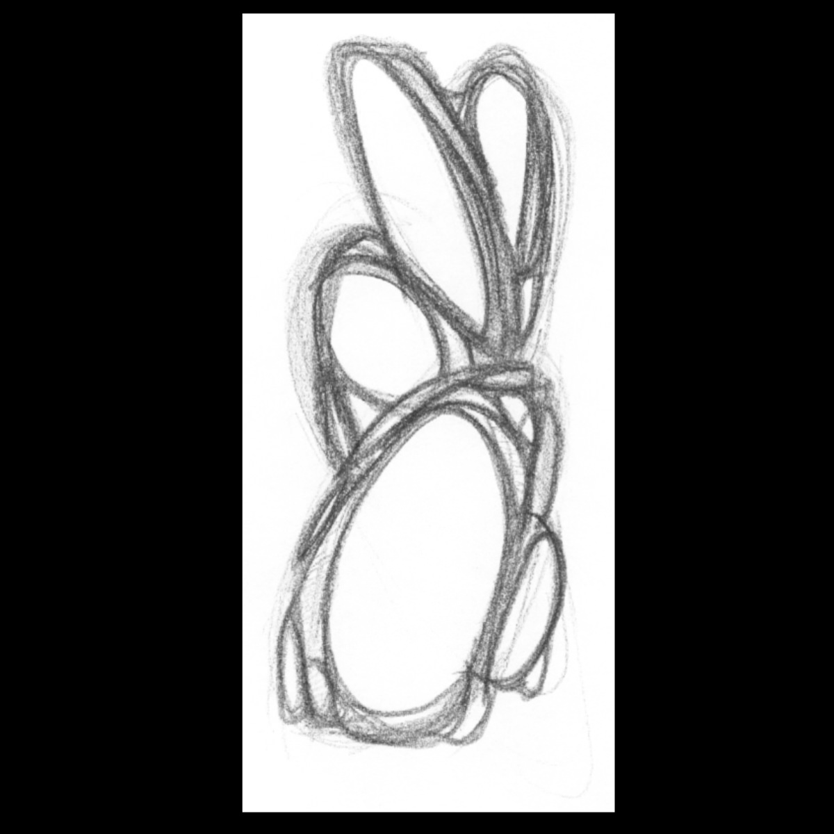 sans titre 
 2001-03. Crayon sur papier. . 
2001 – Dominique Vial