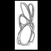 sans titre 
 2001-03. Crayon sur papier. . 
2001 – Dominique Vial