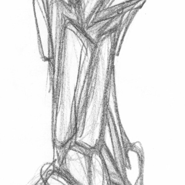 

21 avec M
 
 &ndash; Crayon sur papier &ndash;  – 2001