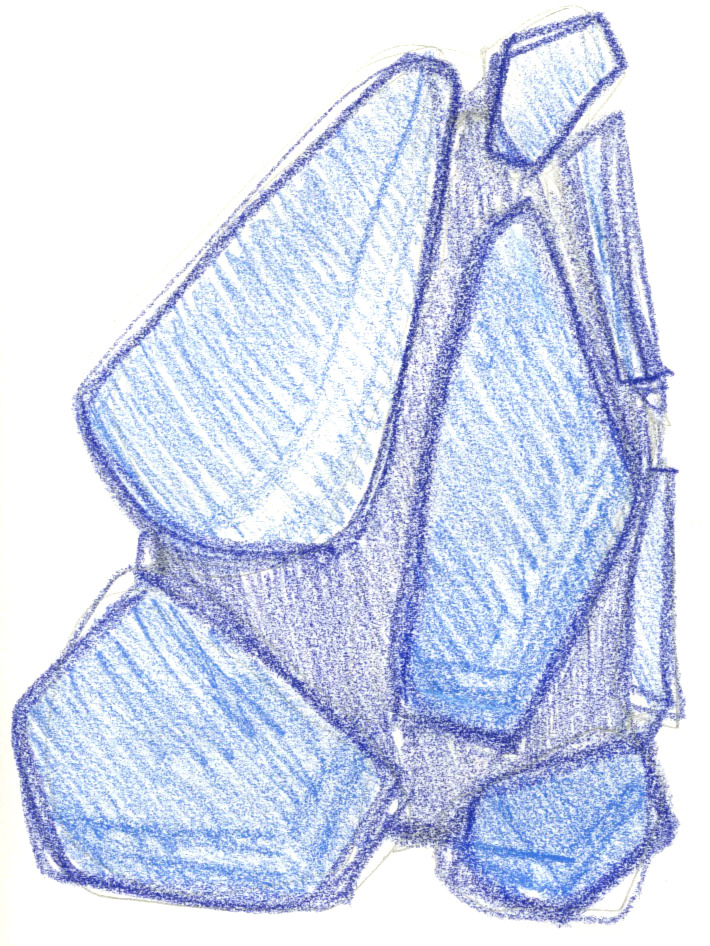 sans titre 
 2001-05. Crayon sur papier. . 
2001 – Dominique Vial