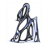 sans titre 
 2001-06. Encre de chine et crayon sur papier. . 
2001 – Dominique Vial