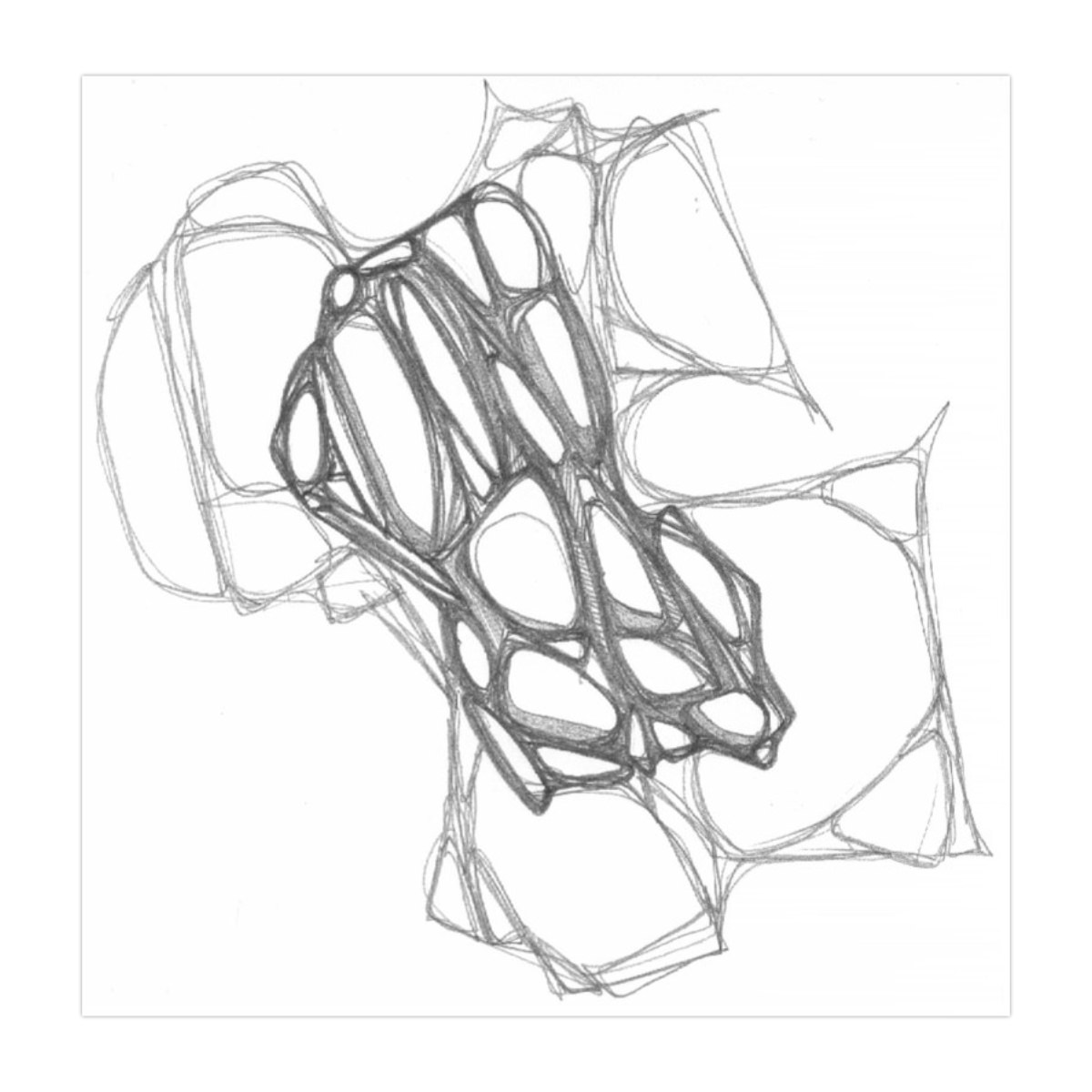 sans titre 
 2001-09. Crayon sur papier. . 
2001 – Dominique Vial