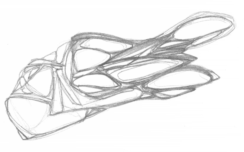 sans titre 
 2001-10. Crayon sur papier. . 
2001 – Dominique Vial