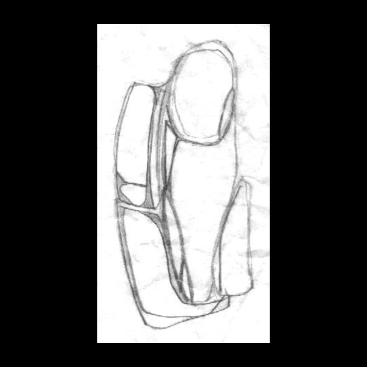 sans titre 
 2001-20. Crayon sur papier. . 
2001 – Dominique Vial