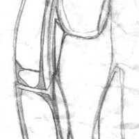 sans titre 
 2001-20. Crayon sur papier. . 
2001 – Dominique Vial