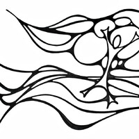 Albert. Encre de chine sur carton plume. . 
2001 – Dominique Vial