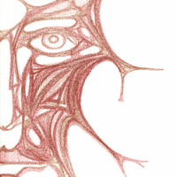 visage 2. Crayon sur papier. . 
2001 – Dominique Vial