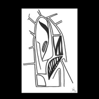 sans titre 
 2002-02. Encre de chine sur papier. . 
2002 – Dominique Vial