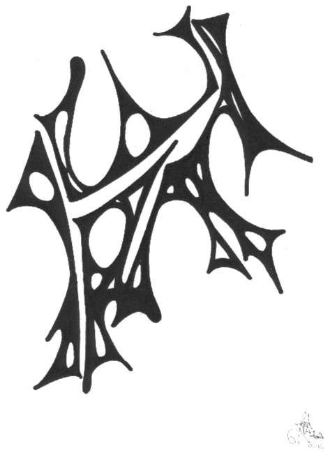 sans titre 
 2002-03. Encre de chine sur papier. . 
2002 – Dominique Vial