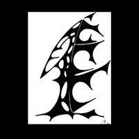 sans titre 
 2002-05. Encre de chine sur papier. . 
2002 – Dominique Vial