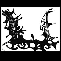 sans titre 
 2002-10. Encre de chine sur papier. 42 x 29.7 cm. 
2002 – Dominique Vial