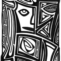 sans titre 
 2003-03. Encre de chine sur papier. . 
2003 – Dominique Vial