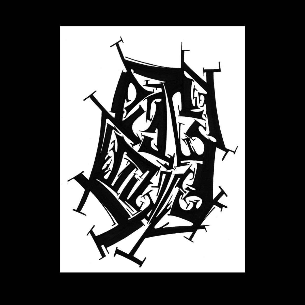 ouverture 3. Encre de chine sur papier. . 
2003 – Dominique Vial