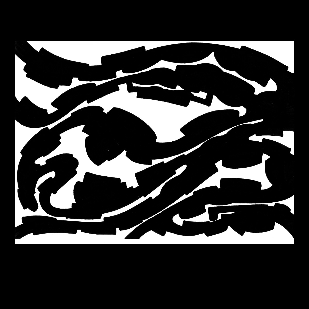 sans titre 
 2003-12. Encre de chine sur papier. . 
2003 – Dominique Vial