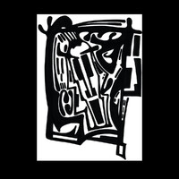 visage 1. Encre de chine sur papier. . 
2003 – Dominique Vial