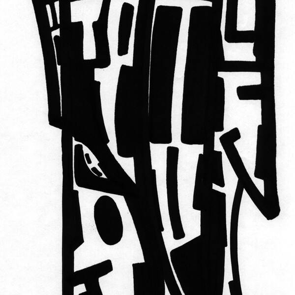 

visage 2
 
 &ndash; Encre de chine sur papier &ndash;  &ndash; 2003