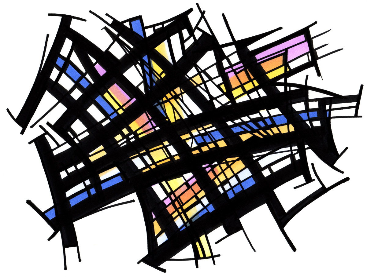 sans titre 
 2003-27. Encre de chine et encre à alcool sur papier. . 
2003 – Dominique Vial