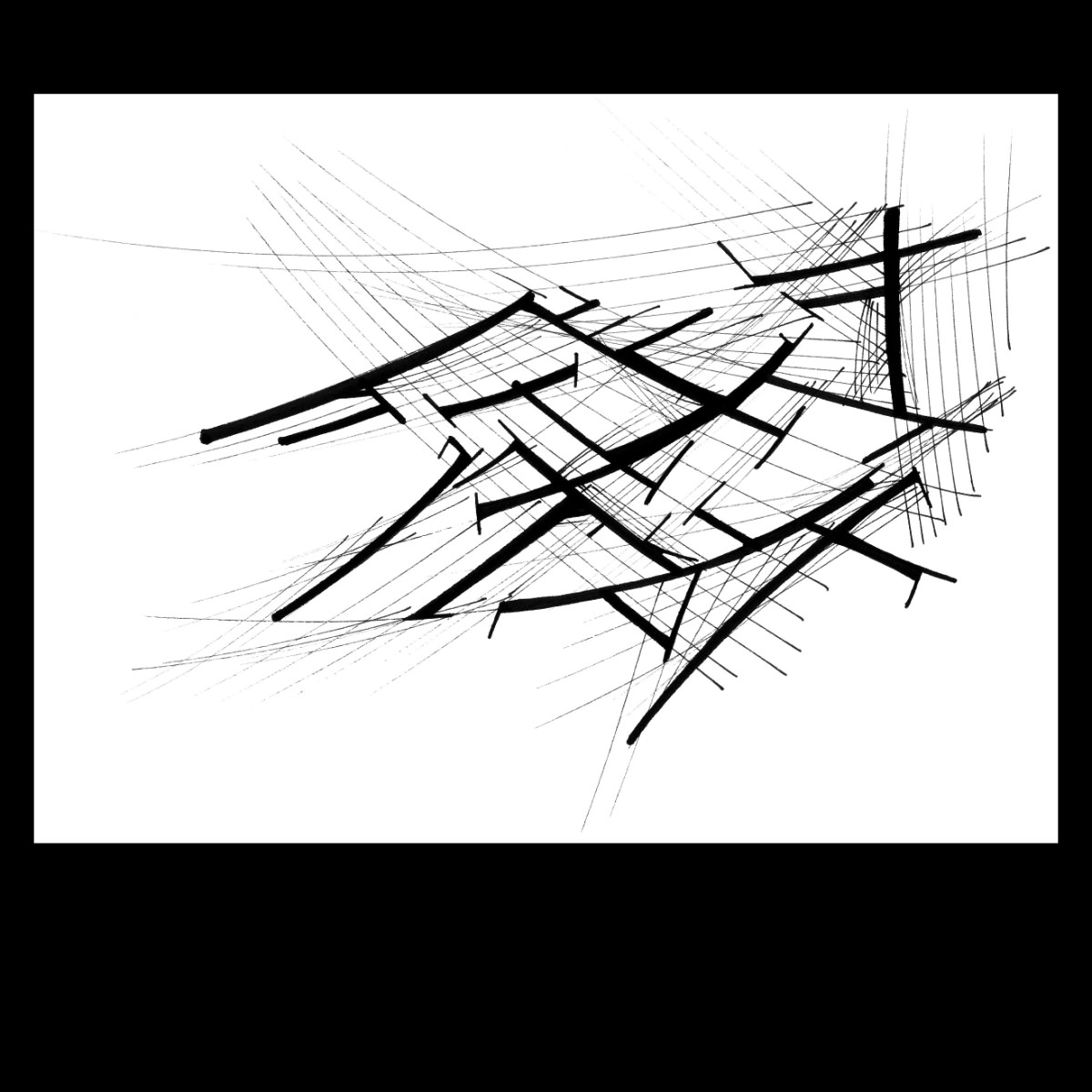 sans titre 
 2003-30. Encre de chine sur papier. . 
2003 – Dominique Vial