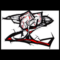 sans titre 
 2003-32. Encre de chine, encre à alcool et encre pigmentée sur papier. . 
2003 – Dominique Vial