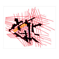 sans titre 
 2003-35. Encre à alcool et encre pigmentée sur papier. . 
2003 – Dominique Vial