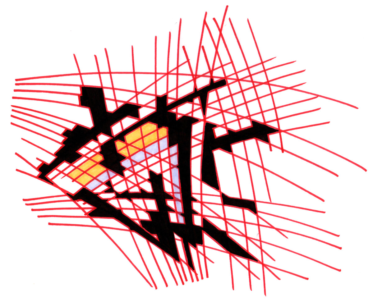 sans titre 
 2003-35. Encre à alcool et encre pigmentée sur papier. . 
2003 – Dominique Vial