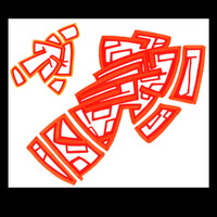 sans titre 
 2003-37. Encre à alcool sur papier. . 
2003 – Dominique Vial