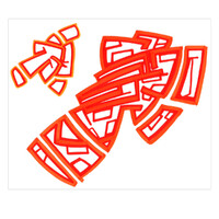 sans titre 
 2003-37. Encre à alcool sur papier. . 
2003 – Dominique Vial