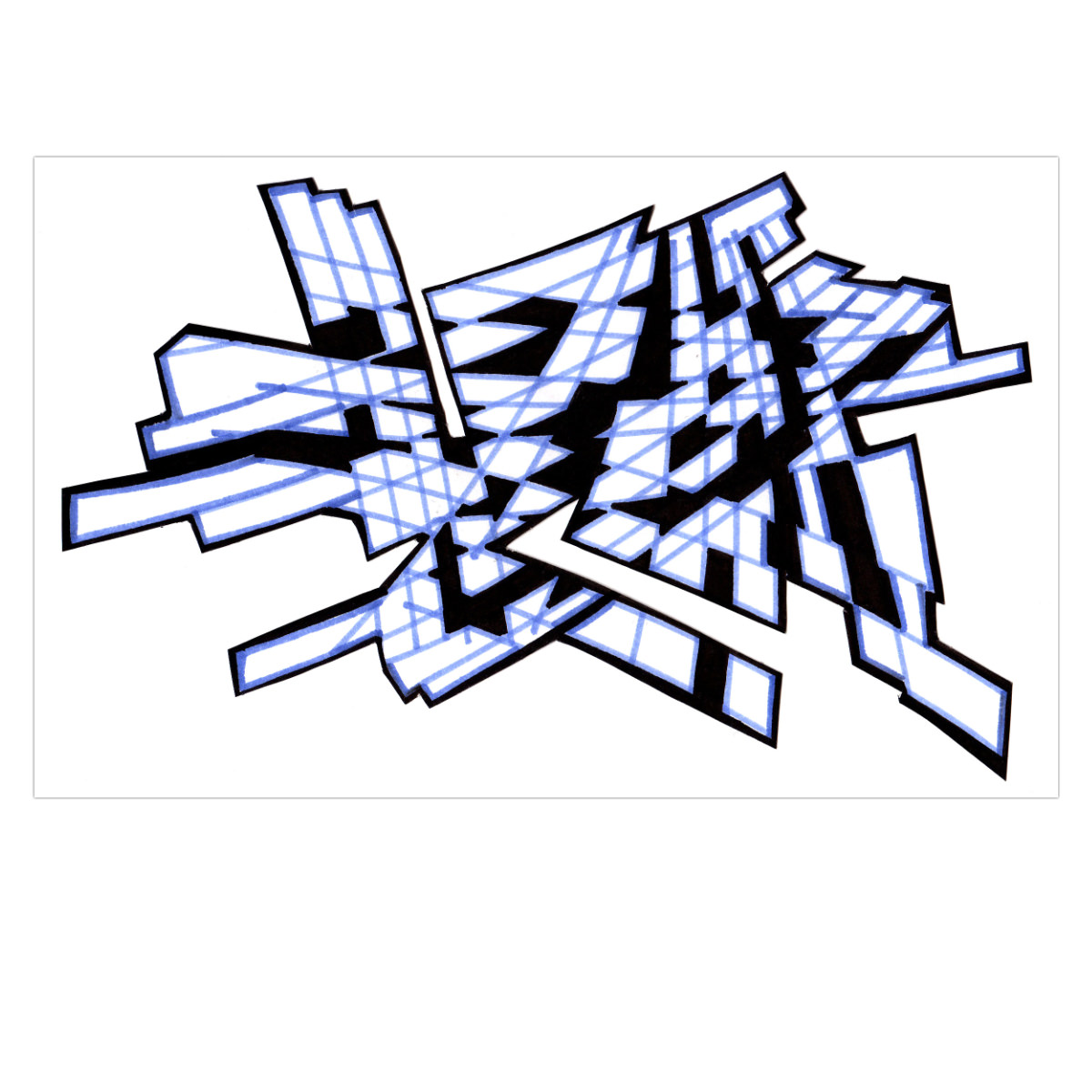 sans titre 
 2003-42. Encre à alcool et encre pigmentée sur papier. . 
2003 – Dominique Vial