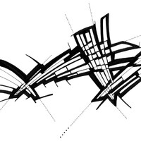 sans titre 
 2003-44. Encre de chine, encre pigmentée, transfert à sec sur papier. . 
2003 – Dominique Vial