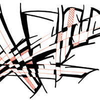 sans titre 
 2003-51. Encre de chine, encre à alcool et encre pigmentée sur papier. . 
2003 – Dominique Vial