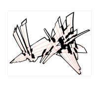 sans titre 
 2003-53. Encre de chine, encre à alcool et encre pigmentée sur papier. . 
2003 – Dominique Vial