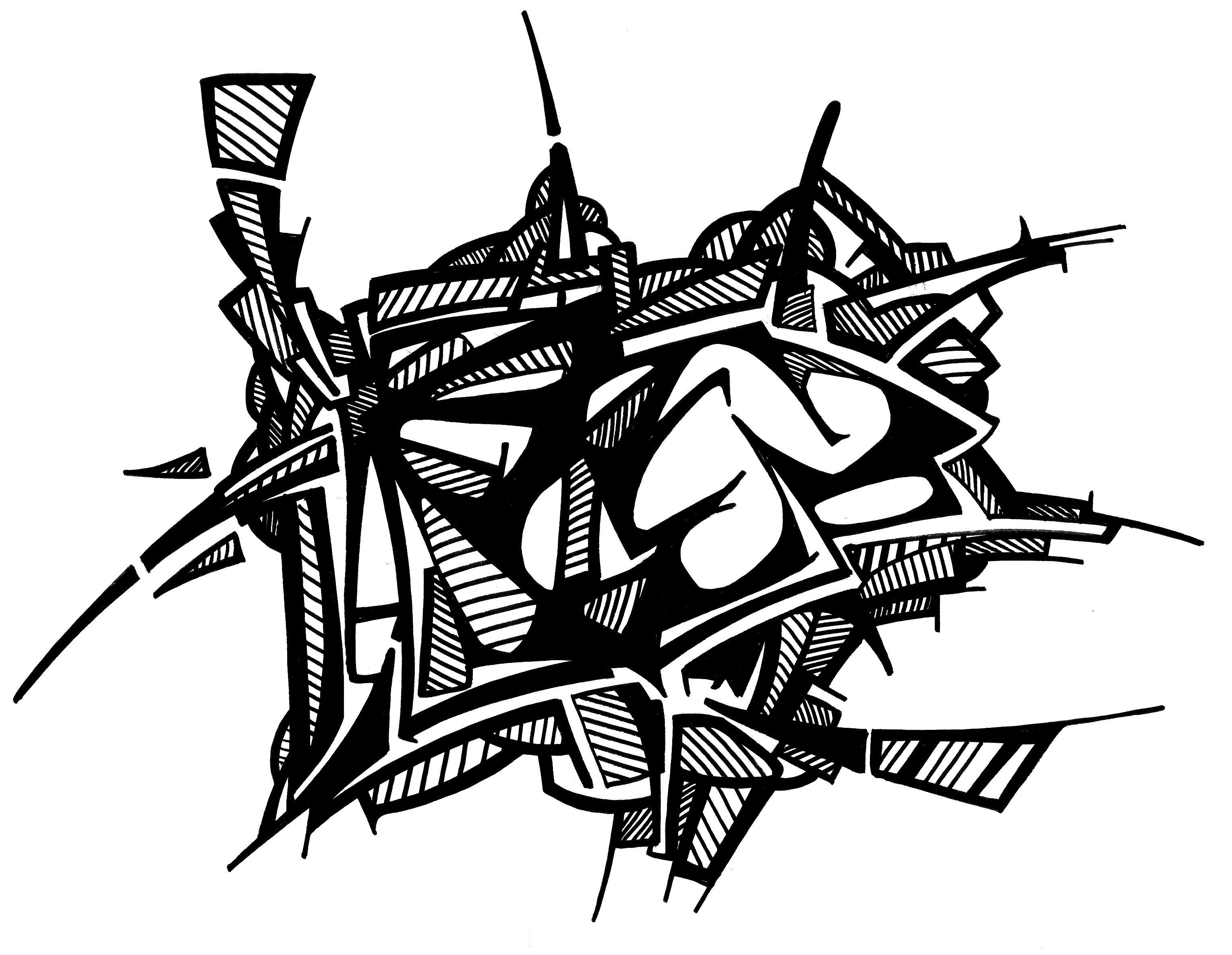 sans titre 
 2004-08. Encre de chine et encre pigmentée sur papier. 29.7 x 21 cm. 
2004 – Dominique Vial