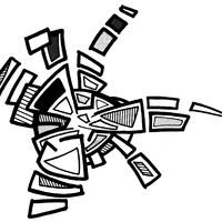 sans titre 
 2004-13. Encre de chine et transfert sur papier. 29.7 x 21 cm. 
2004 – Dominique Vial