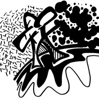 sans titre 
 2004-19. Encre de chine et encre pigmentée sur papier. . 
2004 – Dominique Vial