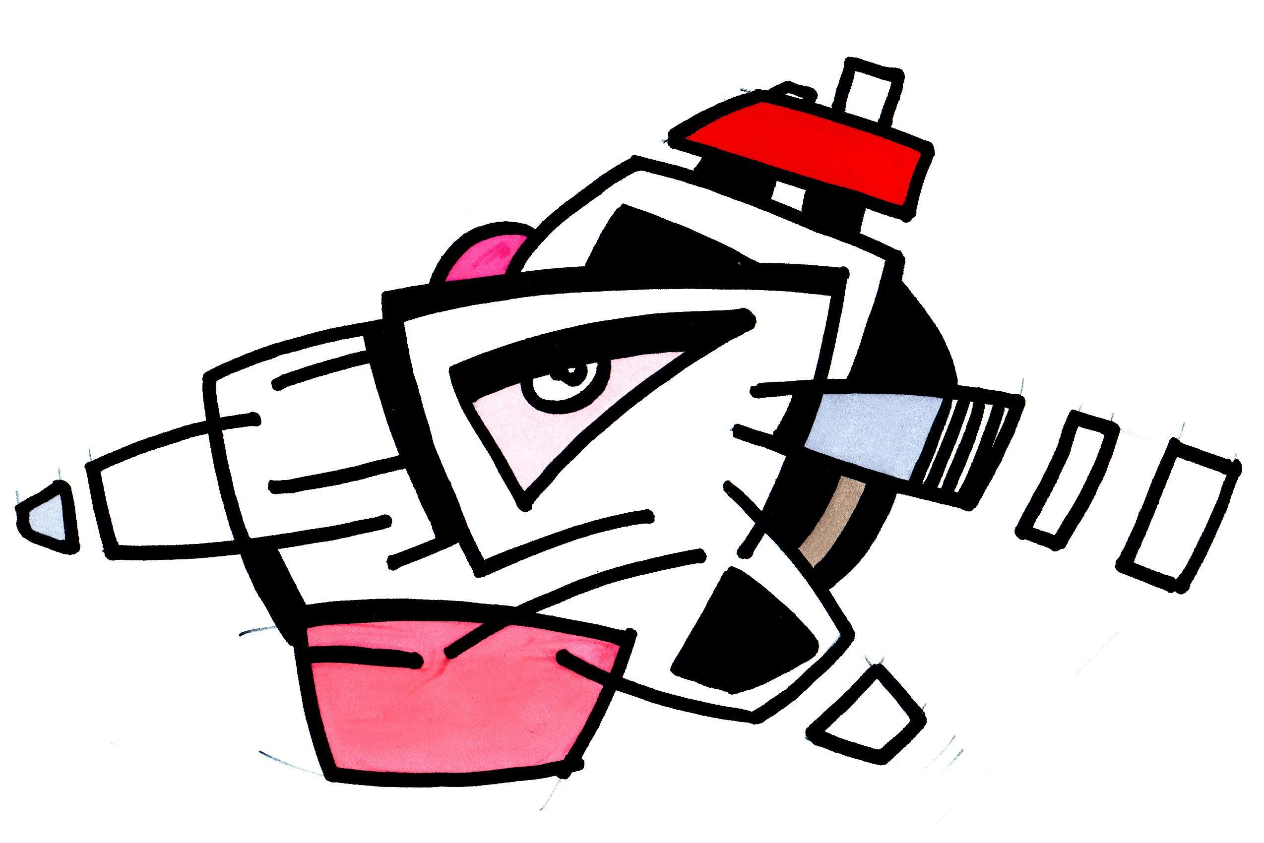 sans titre 
 2004-22. Encre de chine et encre à alcool sur papier. 29.7 x 21 cm. 
2004 – Dominique Vial