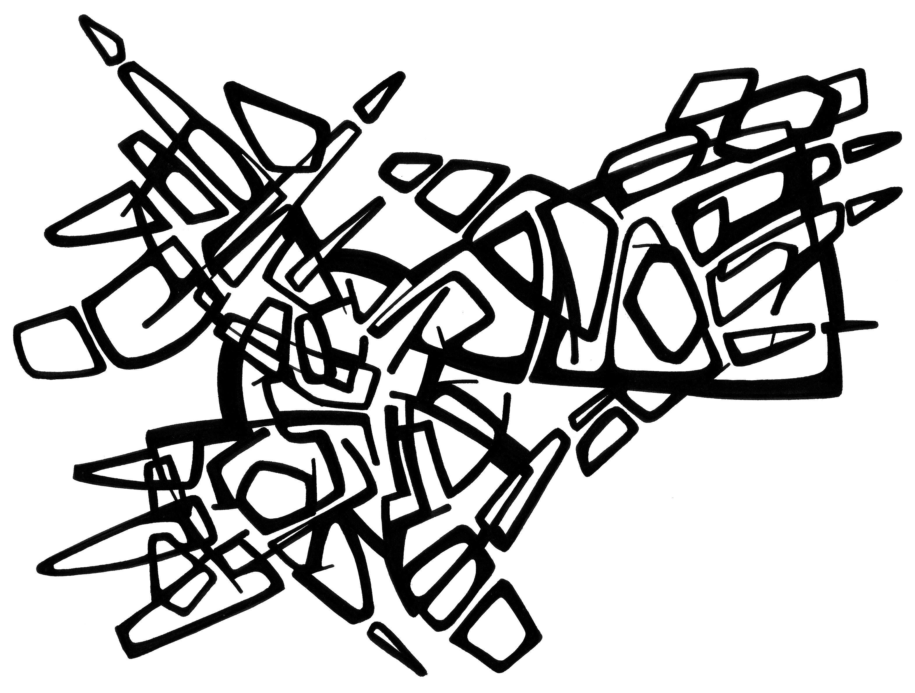 sans titre 
 2004-44. Encre de chine sur papier. 29.7 x 21 cm. 
2004 – Dominique Vial