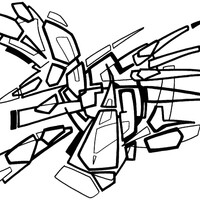 sans titre 
 2005-03. Encre de chine sur papier. 29.7 x 21 cm. 
2005 – Dominique Vial