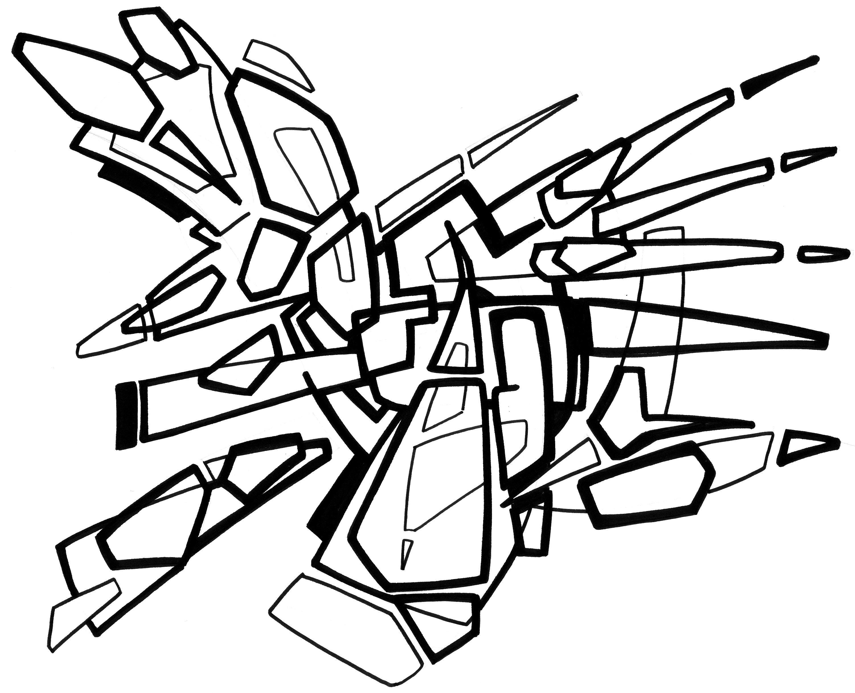 sans titre 
 2005-03. Encre de chine sur papier. 29.7 x 21 cm. 
2005 – Dominique Vial