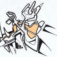 sans titre 
 2005-18. Crayon, encre de chine, encre pigmentée et encre à alcool sur papier. . 
2005 – Dominique Vial